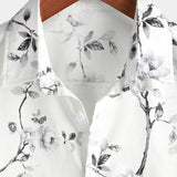 Weisses Hawaiihemd für Herren mit Blumenmotiv