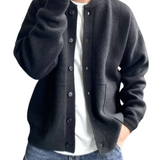 Lässige Herrenjacke mit Knopfleiste