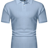 Sommer-Poloshirt für Herren mit Knopfleiste