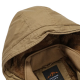 Elegante Herren-Winterjacke mit wattiertem Futter