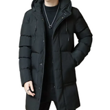 Elegante lange Herren-Winterjacke