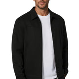Herrenjacke aus Mikrowildleder – Schwarz