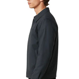 Leichte Herrenjacke aus Twill – Dunkelgrau