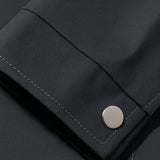 Leichte Herrenjacke aus Twill – Dunkelgrau