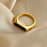 Obsidian-Ring