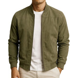 Urs Herren-Bomberjacke in Wildleder-Optik