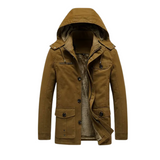Elegante gesteppte Herren-Winterjacke