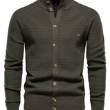 Premium-Herrencardigan aus Baumwolle