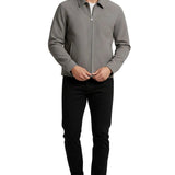 Herrenjacke aus Mikrowildleder – Grau