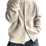Lässige Herrenjacke mit Knopfleiste