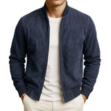 Urs Herren-Bomberjacke in Wildleder-Optik