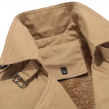 Eleganter wattierter Herren-Trenchcoat