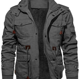 Herren-Outdoorjacke mit Fleecefutter