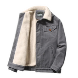 Herren-Winterjacke aus Samt