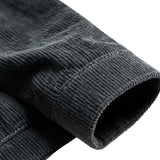 Herren-Samtjacke mit Sherpakragen – Graphit