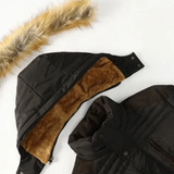 Elegante wattierte Herren-Fleecejacke für den Winter