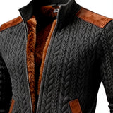 Herrenjacke aus Jacquard-Strick im Retro-Stil