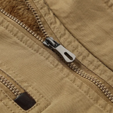 Elegante Herren-Winterjacke mit wattiertem Futter