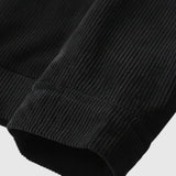 Herren-Samtjacke mit Sherpakragen – Schwarz