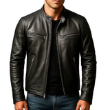 Vintage-Herren-Lederjacke