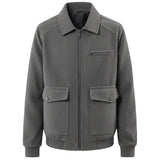 Herren-Cordjacke – Grau
