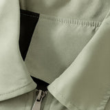 Leichte Herrenjacke aus Twill – Erbsengrün