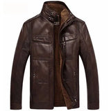 Herren-Lederjacke in Brauntönen