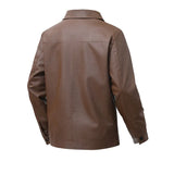Herren-Lederbomberjacke