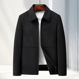 Elegante Herrenjacke aus strukturiertem Gewebe