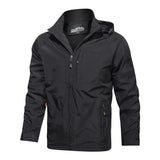 Wasserdichte Herren-Outdoorjacke mit Kapuze