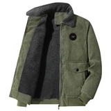 Herren-Cordjacke mit Fleecefutter