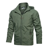 Wasserdichte Herren-Outdoorjacke mit Kapuze