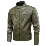 Herren-Lederjacke im Retro-Stil