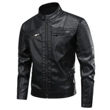 Herren-Lederjacke im Retro-Stil