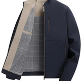 Klassische Herrenjacke mit Reissverschluss