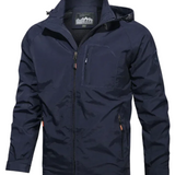 Wasserdichte Herren-Outdoorjacke mit Kapuze