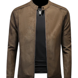 Klassisch geschnittene Herren-Lederjacke