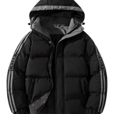Elegante Herren-Winterjacke mit Kapuze