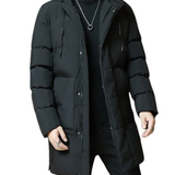Elegante lange Herren-Winterjacke