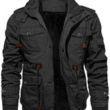 Herren-Outdoorjacke mit Fleecefutter
