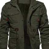 Herren-Outdoorjacke mit Fleecefutter