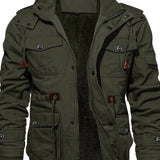 Herren-Outdoorjacke mit Fleecefutter