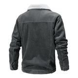 Lässige Herrenjacke mit Fleecefutter