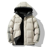Elegante Herren-Winterjacke mit Kapuze