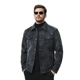 Premium-Herrenjacke in Wildlederoptik