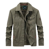 Leichte winddichte Herrenjacke aus Baumwolle