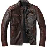 Klassische Herren-Lederjacke im Vintage-Stil