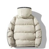 Elegante Herren-Winterjacke mit Kapuze