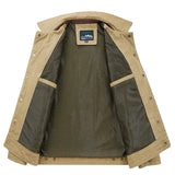 Leichte winddichte Herrenjacke aus Baumwolle