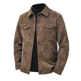 Premium-Herrenjacke in Wildlederoptik